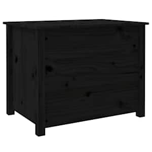 Konferenční stolek černý 71 x 49 x 55 cm masivní borové dřevo - obrázek 9