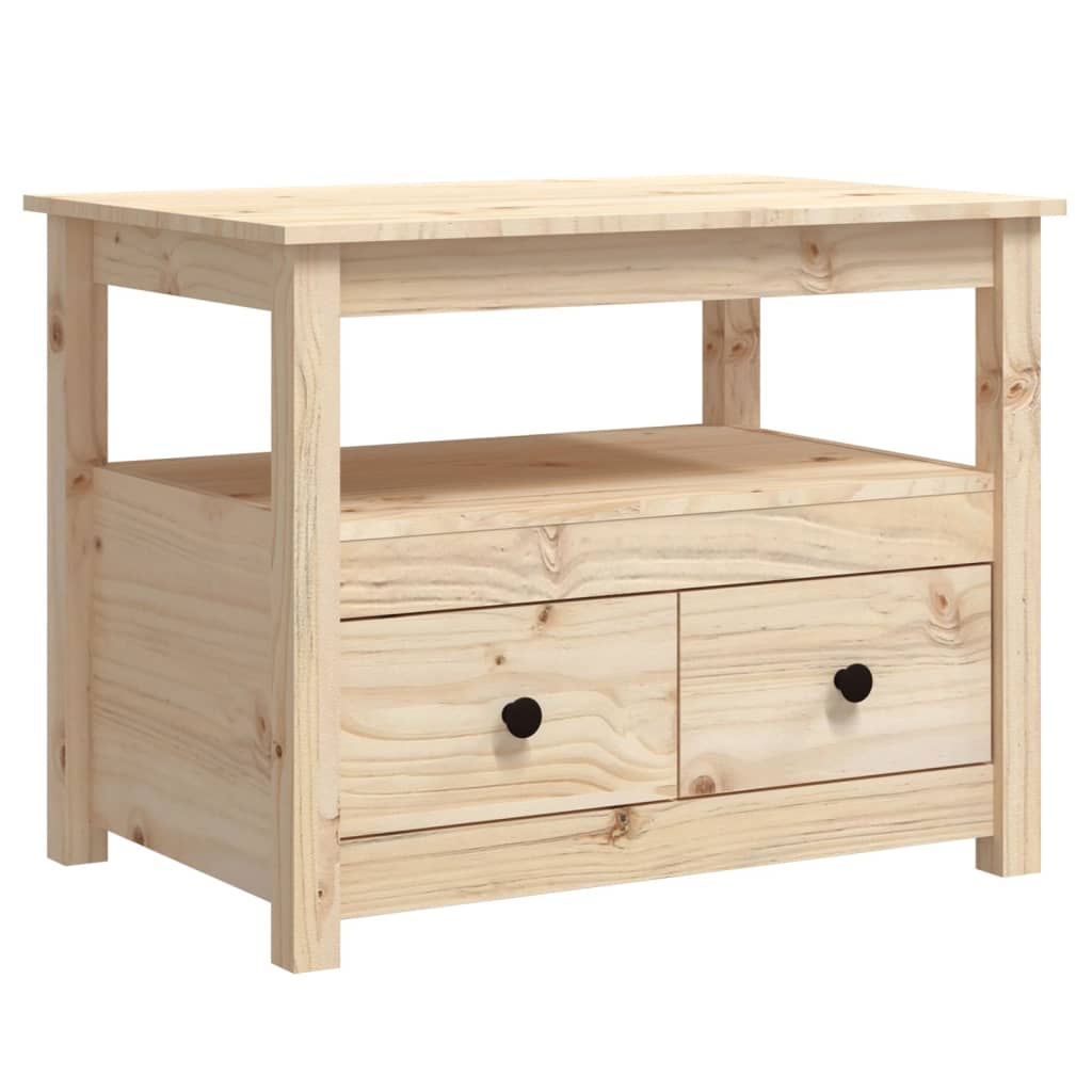 vidaXL Konferenční stolek 71 x 49 x 55 cm masivní borové dřevo