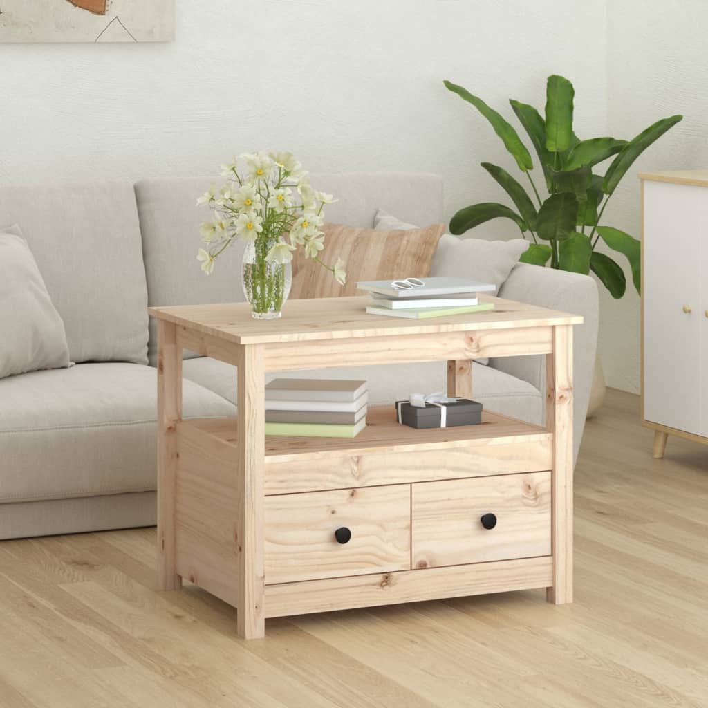 vidaXL Măsuță de cafea, 71x49x55 cm, lemn masiv de pin