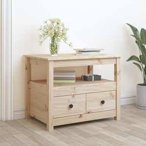 Klubska mizica 71x49x55 trdna borovina