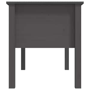 Konferenční stolek šedý 102 x 49 x 55 cm masivní borové dřevo - obrázek 7