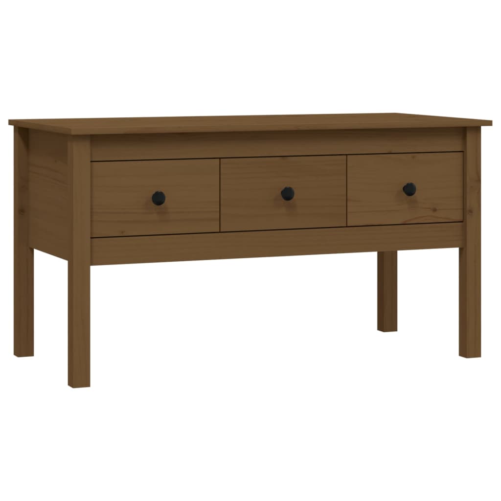 Solid Wood Pine Coffee Table Side Centre Accent End Table Multi Colours vidaXL