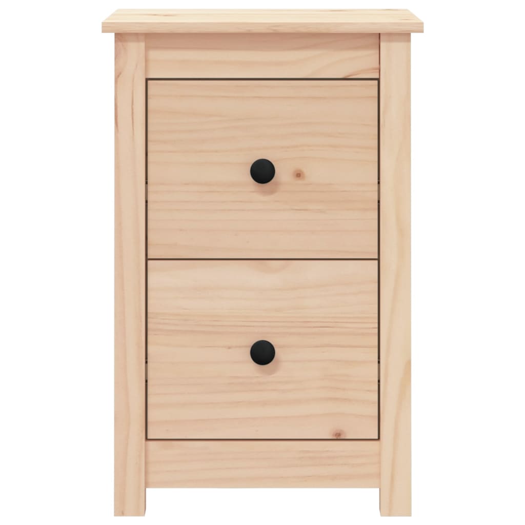 vidaXL Nachtkastjes 2 st 40x35x61,5 cm massief grenenhout afbeelding