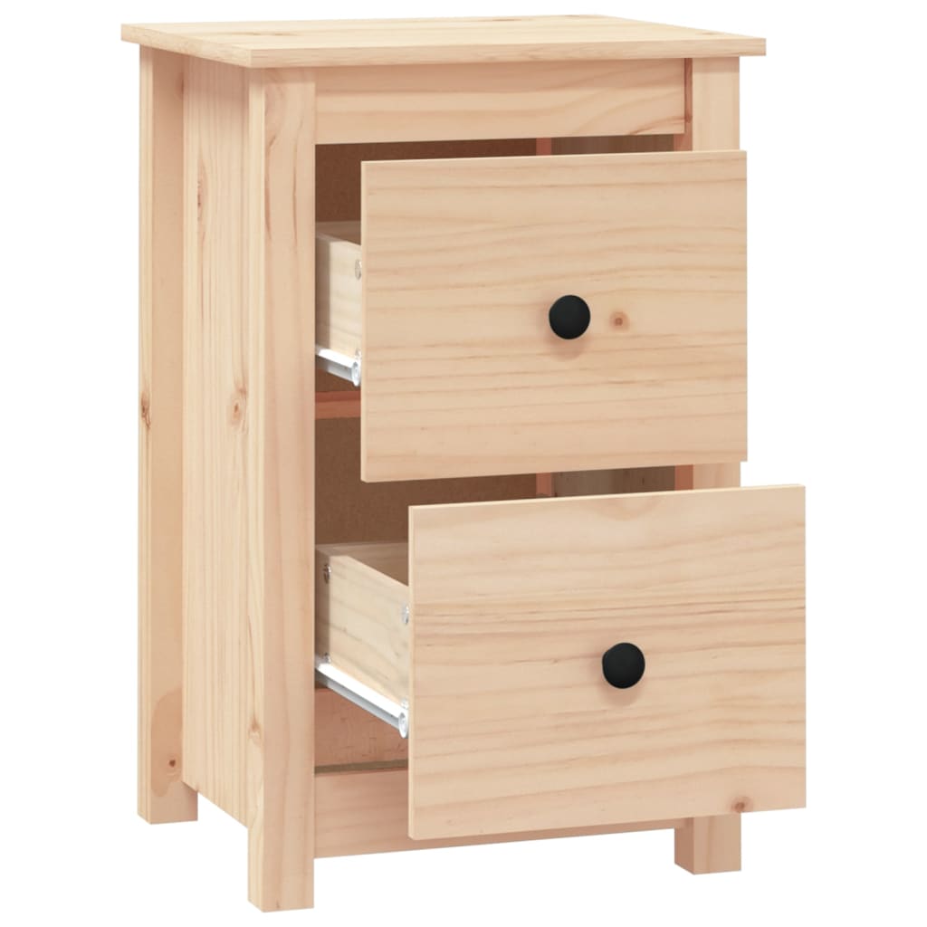 1/2x Mesita de Noche Madera Maciza de Pino Dormitorio Mueble Multicolor vidaXL - Imagen 19 de 27