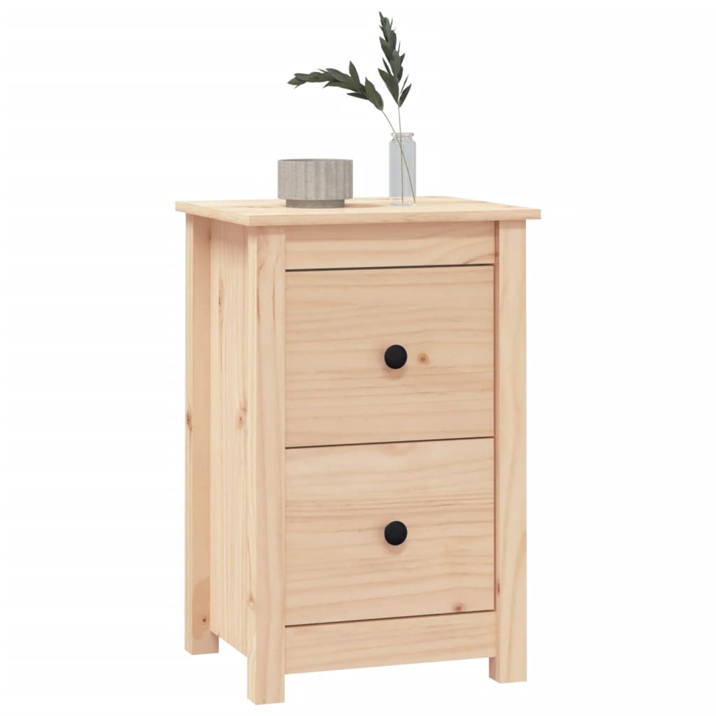 1/2x Mesita de Noche Madera Maciza de Pino Dormitorio Mueble Multicolor vidaXL - Imagen 23 de 27