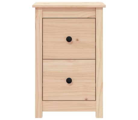 vidaXL Nachtkastjes 2 st 40x35x61,5 cm massief grenenhout