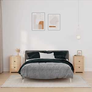 Noční stolky 2 ks 40 x 35 x 61,5 cm masivní borové dřevo - obrázek 1