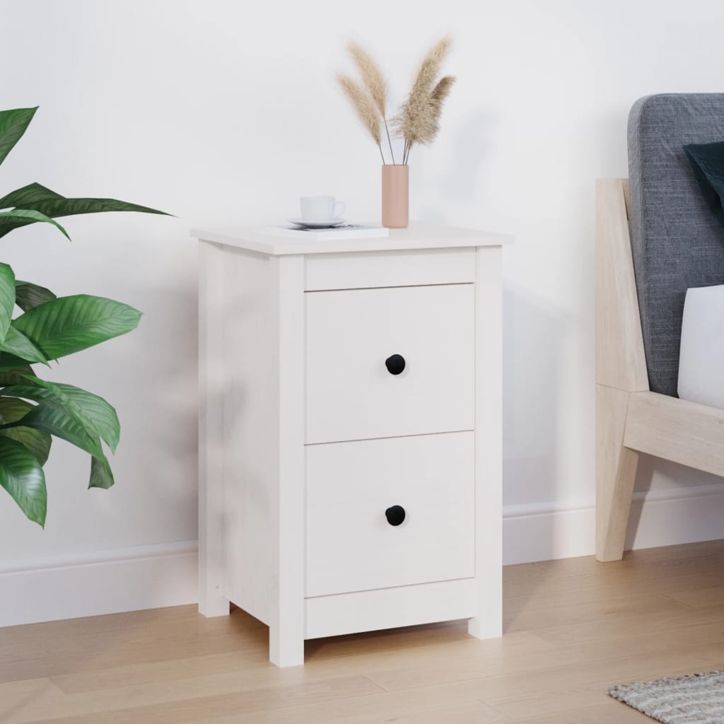  SSLine Mesita de noche de madera blanca de 25.6 pulgadas de  alto, con un cajón, mesa auxiliar con estante moderno para sofá, mesa  auxiliar, mesa de teléfono, muebles decorativos para dormitorio 