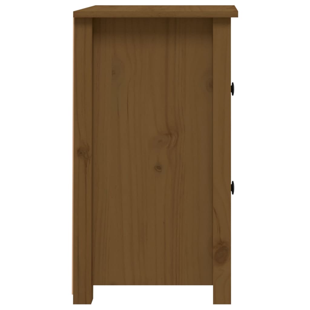 1/2x Mesita de Noche Madera Maciza de Pino Dormitorio Mueble Multicolor vidaXL - Imagen 8 de 27