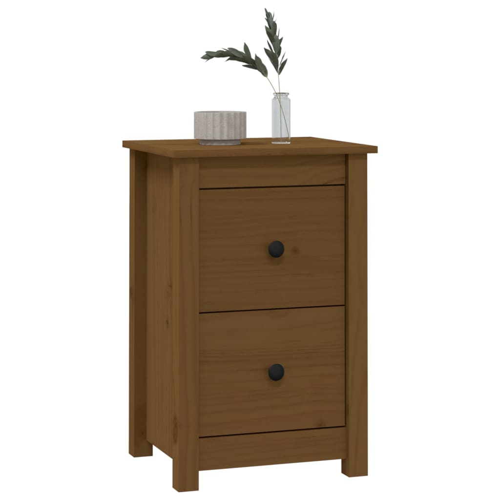 1/2x Mesita de Noche Madera Maciza de Pino Dormitorio Mueble Multicolor vidaXL - Imagen 11 de 27