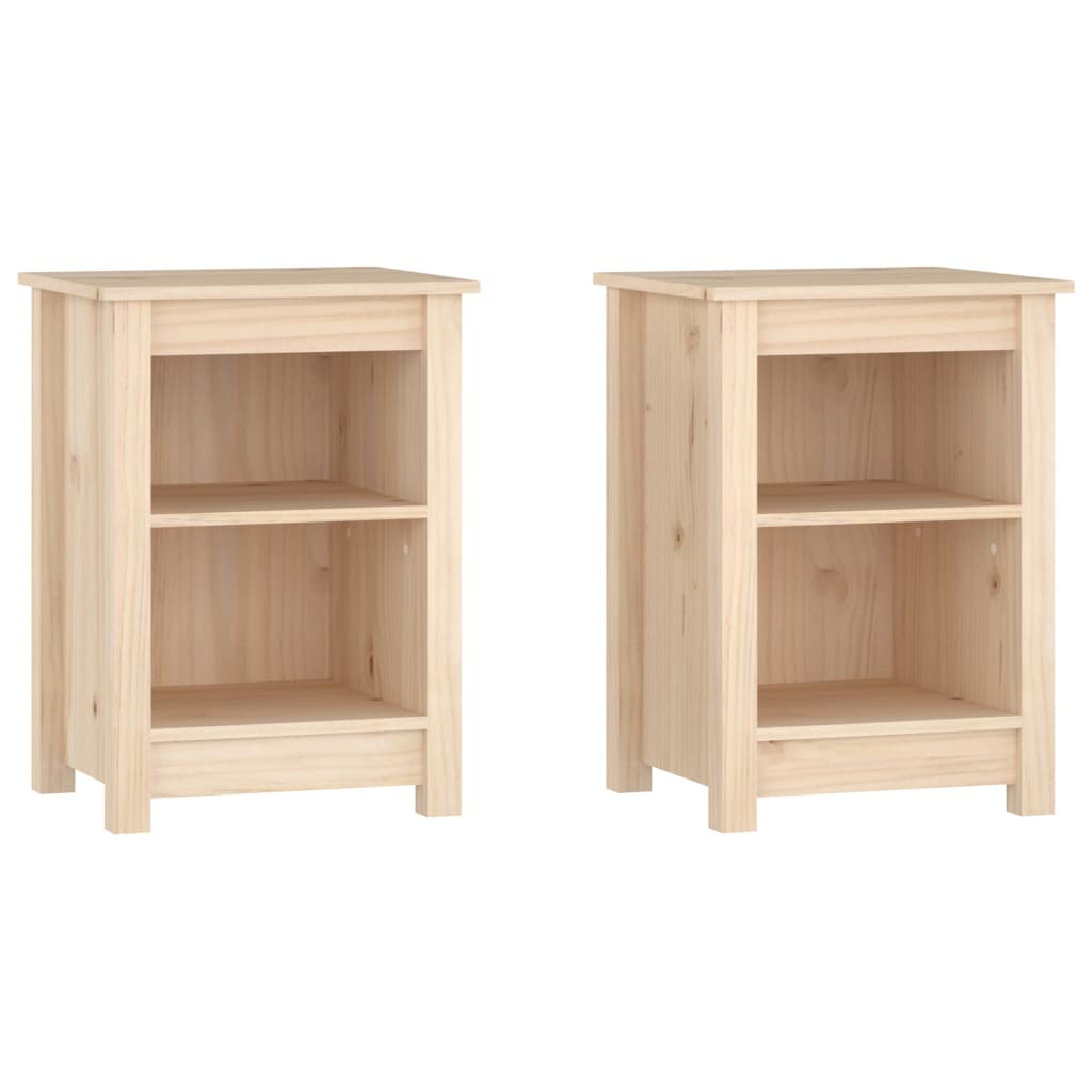 vidaXL Noční stolky 2 ks 40 x 35 x 55 cm masivní borové dřevo