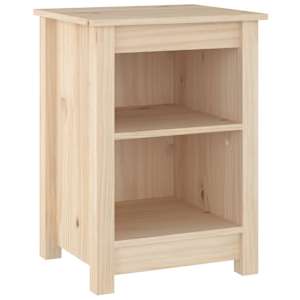 vidaXL Nattbord 2 stk 40x35x55 cm heltre furu