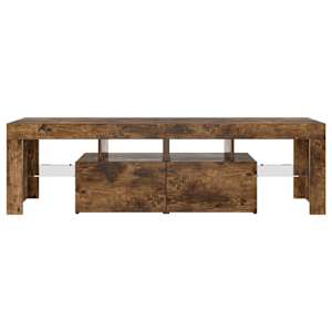 TV skříňka s LED osvětlením kouřový dub 140 x 36,5 x 40 cm - obrázek 3