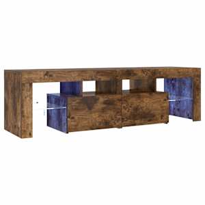 TV skříňka s LED osvětlením kouřový dub 140 x 36,5 x 40 cm - obrázek 6