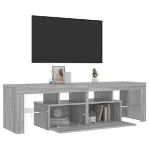 TV skříňka s LED osvětlením šedá sonoma 140 x 36,5 x 40 cm - obrázek 4