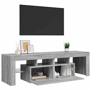TV skříňka s LED osvětlením šedá sonoma 140 x 36,5 x 40 cm - obrázek 6