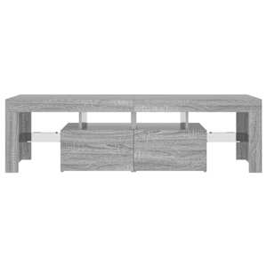TV skříňka s LED osvětlením šedá sonoma 140 x 36,5 x 40 cm - obrázek 7