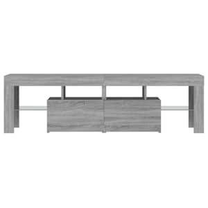 TV skříňka s LED osvětlením šedá sonoma 140 x 36,5 x 40 cm - obrázek 8