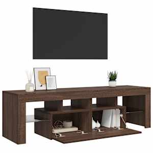 TV skříňka s LED osvětlením Hnědý dub 140 x 36,5 x 40 cm - obrázek 6