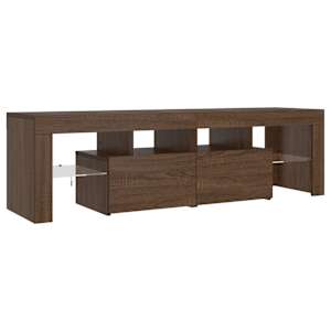 TV skříňka s LED osvětlením Hnědý dub 140 x 36,5 x 40 cm - obrázek 8