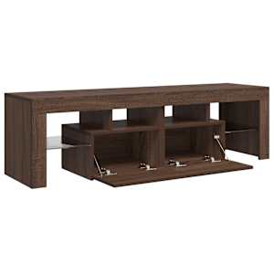 TV skříňka s LED osvětlením Hnědý dub 140 x 36,5 x 40 cm - obrázek 9