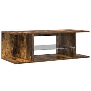 TV skříňka s LED osvětlením kouřový dub 90 x 39 x 30 cm - obrázek 7