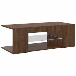 TV skříňka s LED osvětlením hnědý dub 90 x 39 x 30 cm - obrázek 2