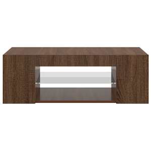 TV skříňka s LED osvětlením hnědý dub 90 x 39 x 30 cm - obrázek 3