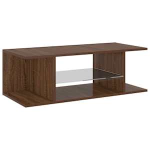 TV skříňka s LED osvětlením hnědý dub 90 x 39 x 30 cm - obrázek 6