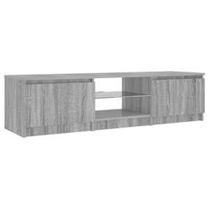 TV skříňka s LED osvětlením šedá sonoma 140x40x36 c - obrázek 7