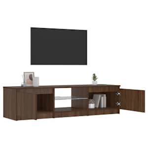 TV skříňka s LED osvětlením hnědý dub 140x40x36 c - obrázek 4