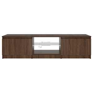 TV skříňka s LED osvětlením hnědý dub 140x40x36 c - obrázek 6