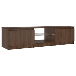 TV skříňka s LED osvětlením hnědý dub 140x40x36 c - obrázek 7