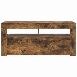 TV skříňka s LED osvětlením kouřový dub 90 x 35 x 40 cm - obrázek 7