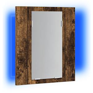 Zrcadlová skříňka s LED kouřový dub 40x12x45cm kompozitní dřevo - obrázek 5