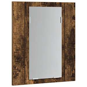 Zrcadlová skříňka s LED kouřový dub 40x12x45cm kompozitní dřevo - obrázek 7