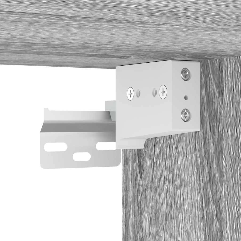 Zrcadlová skříňka LED šedá sonoma 40x12x45 cm kompozitní dřevo - obrázek 15
