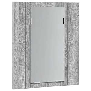 Zrcadlová skříňka LED šedá sonoma 40x12x45 cm kompozitní dřevo - obrázek 7