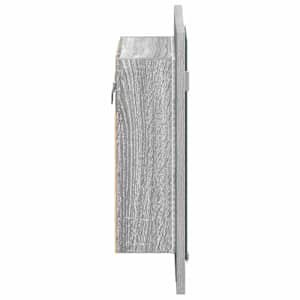 Zrcadlová skříňka LED šedá sonoma 40x12x45 cm kompozitní dřevo - obrázek 9