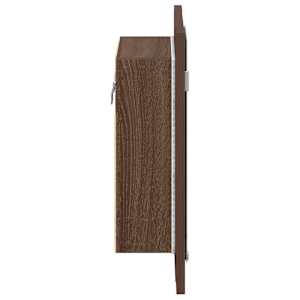 Zrcadlová skříňka s LED hnědý dub 40x12x45 cm kompozitní dřevo - obrázek 9