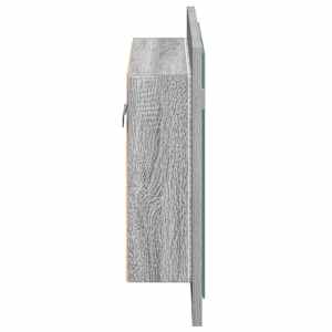 Zrcadlová skříňka s LED šedá sonoma 60x12x45cm kompozitní dřevo - obrázek 8