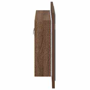 Zrcadlová skříňka s LED hnědý dub 60x12x45 cm kompozitní dřevo - obrázek 8