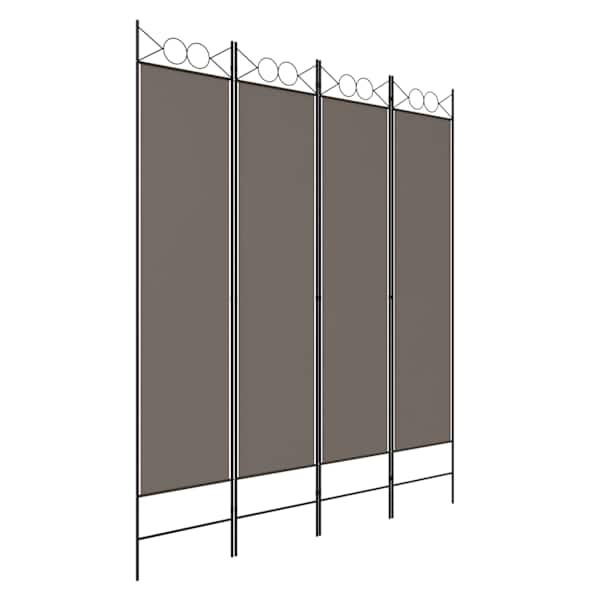 vidaXL 4 paneeliga ruumijagaja, antratsiithall, 160x220 cm, kangas