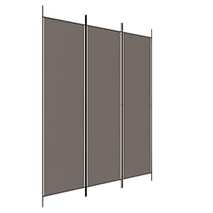 vidaXL 3 paneeliga ruumijagaja, antratsiithall, 150 x 200 cm, kangas