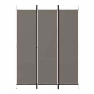 3dílný paraván antracitový 150x200 cm textil - obrázek 3
