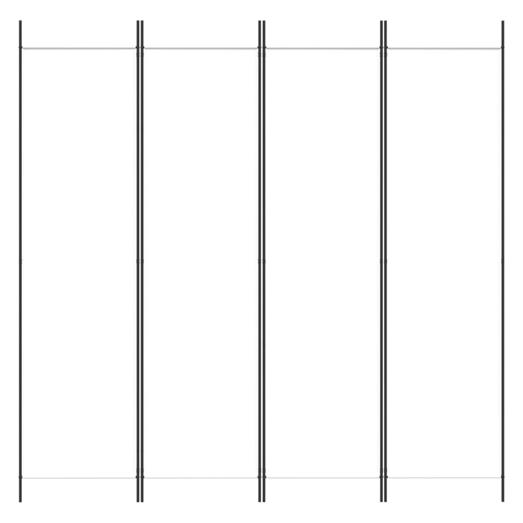 vidaXL 4 paneles fehér szövet térelválasztó 200 x 200 cm
