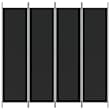 vidaXL Giroletto senza Materasso Nero 120x200 cm Tessuto