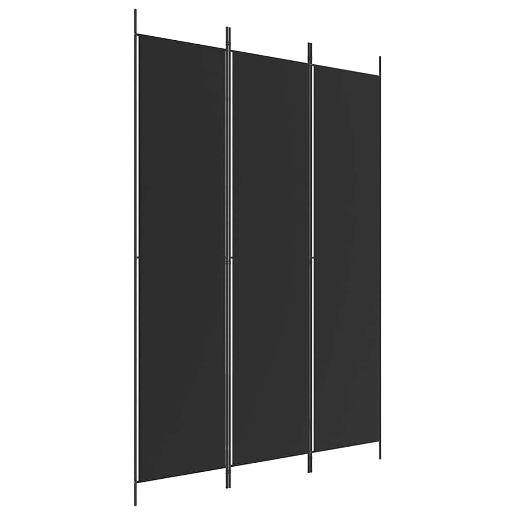 vidaXL 3dílný paraván bílý 150x220 cm textil