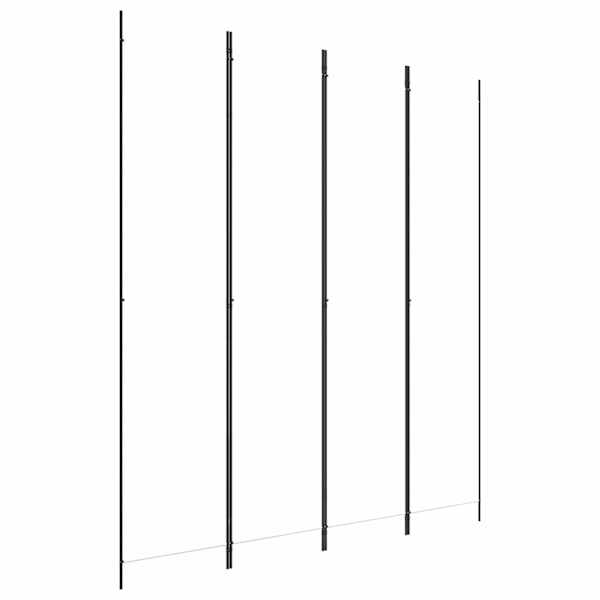 vidaXL 4 paneeliga ruumijagaja, valge, 200x220 cm, kangas