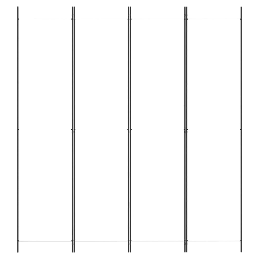 Thumbnail - vidaXL 4-tlg. Paravent Weiß 200x220 cm Stoff